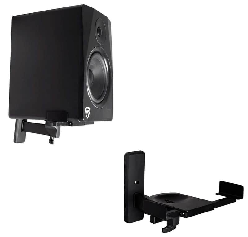 (2) Rockville RHSB8 Wall Mount Swivel Speaker Brackets For Restaurant/Office/Bar image 1