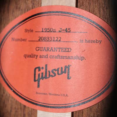 Gibson '50s J-45 Original 2019 - Present Vintage Sunburst image 18
