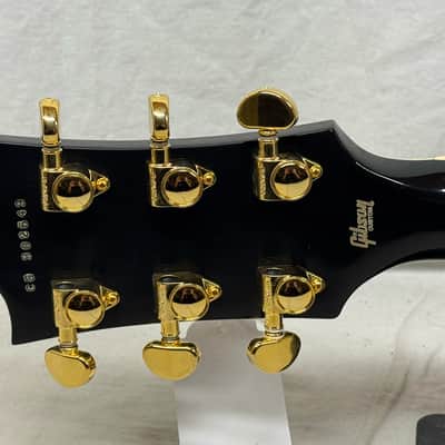 Gibson USA Custom Shop Les Paul Custom Guitar with COA + Case - Ebony / Black image 10