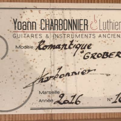 Yoann Charbonnier 2016 Grobert romantic guitar - very well built replica of a guitar by Jean Nicolas Grobert with very good sound - Check Video! image 16