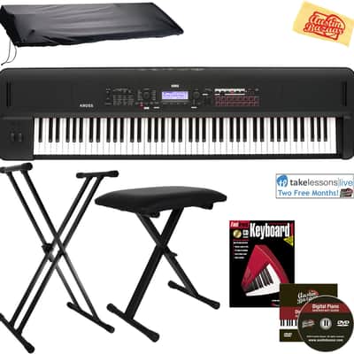 Korg Kross 2 88-Key Synthesizer Workstation - Matte Black w/ Adjustable Bench