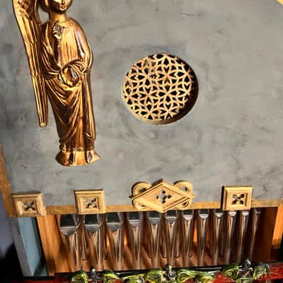 Medieval/Renaissance style Portative Organ two chromatic octaves. image 4