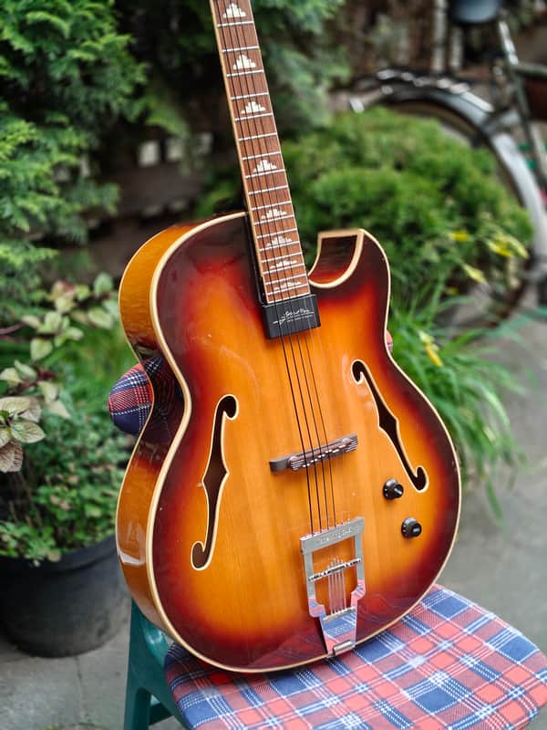Klira Tone King 345 70s - Sunburst vintage german archtop jazz guitar image 1