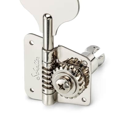 Schaller Germany 4-In-Line F-Series Tuners for Fender P/J Bass, NICKEL image 1