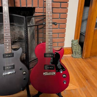 Modified Epiphone Les Paul Special I P-90 - Worn Cherry image 3