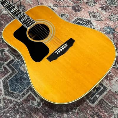 1975 Guild D55 LH Vintage Left Handed Westerly RI Natural Acoustic Guitar! image 9