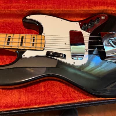 Fender Jazz bass guitar 1973 - Black image 5
