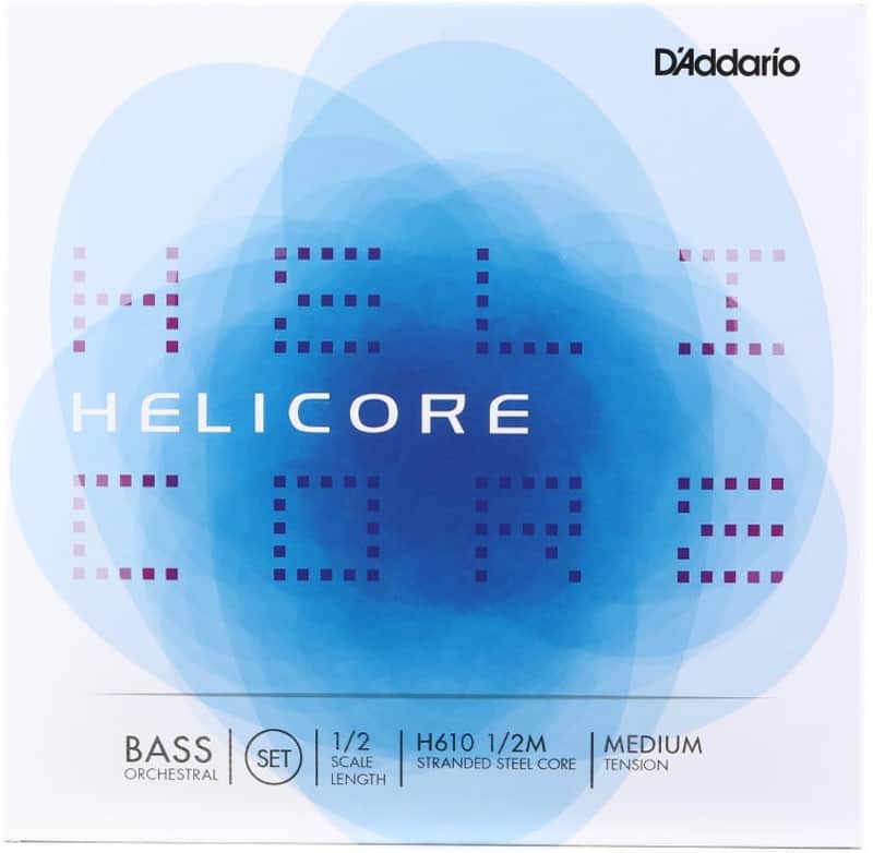 D'Addario Helicore Orchestral Double Bass Strings - 1/2 Size Medium image 1