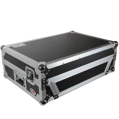 ProX XS-PRIME2 LT Flight Case for Denon Prime 2 DJ System Silver on Black image 9