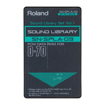 Roland SN-SPLA-03 Sound Library ROM Card for D-70