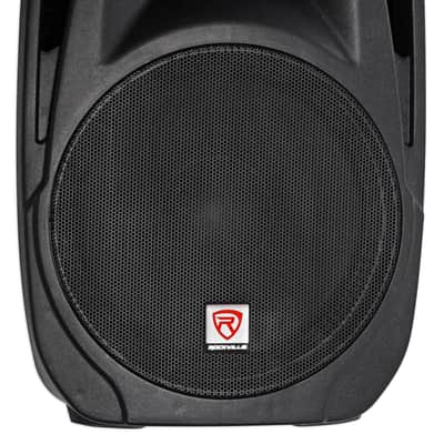 Rockville RPG2X15 Package PA System Mixer/Amp+15" Speakers+Stands+Mics+Bluetooth image 4