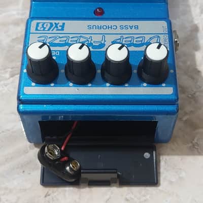 DOD FX-63 DEEP FREEZE [NOS New Old Stock 1st edition] Bass Stereo Analog Chorus 1996 [NOS - New Old Stock] - Airbrush Metallic Blue image 22