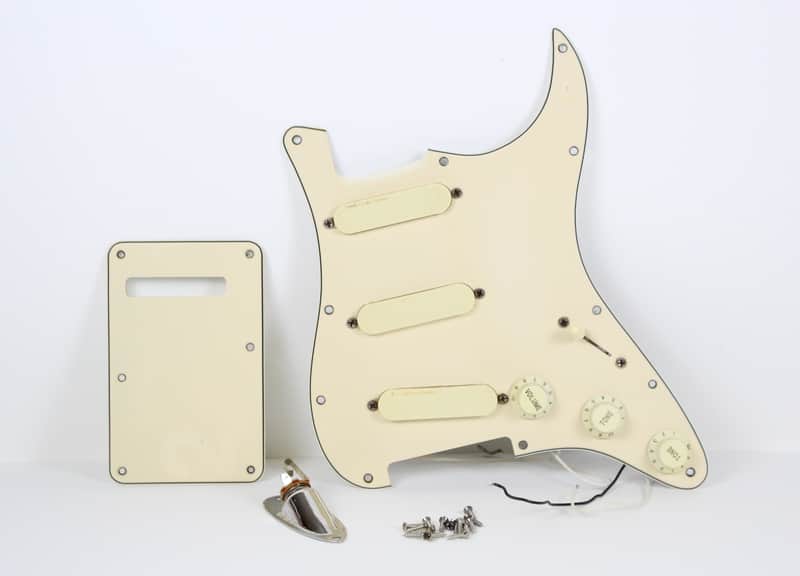 1989 Vintage Fender Stratocaster Plus Loaded PICKGUARD w/Gold Lace Sensor PICKUPS 1980s USA Strat image 1