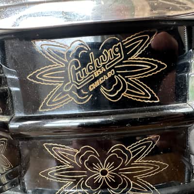 Ludwig Black Beauty LM452 1977-1982 Engraved Nickel-Plated Brass image 10