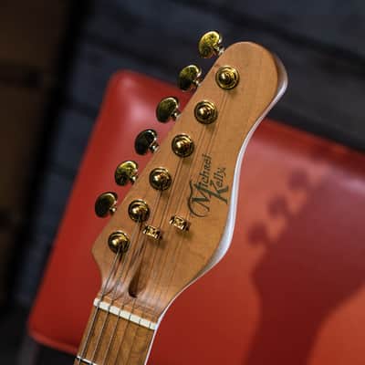 Michael Kelly Mod Shop 67 Duncan, Black Wash Quilt Maple Top, Swamp Ash Body, Roasted Maple Neck image 4