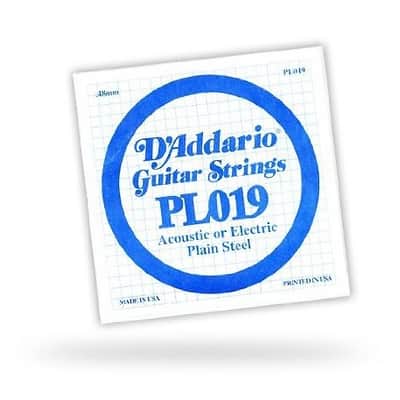 D'Addario Single Plain Steel .019 String image 2