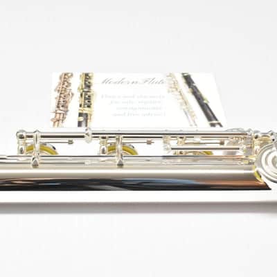 Mint Pearl 795 Elegante Semi-Pro Open Hole Flute Inline G & B Foot Sterling (MSRP $4069.99) image 17