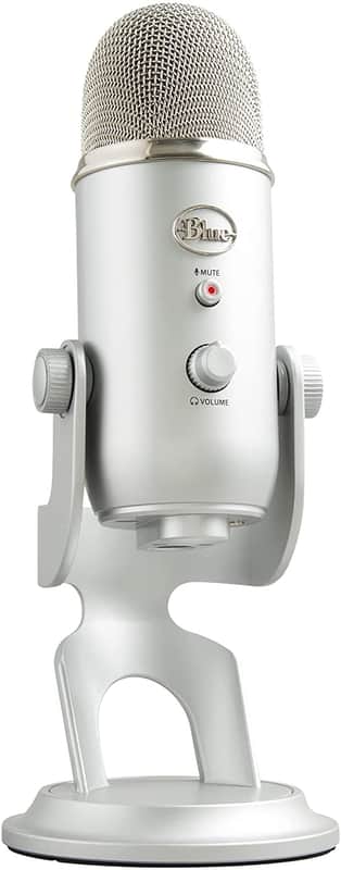Blue Microphones Yeti Multi-pattern USB Condenser Microphone - Silver image 1