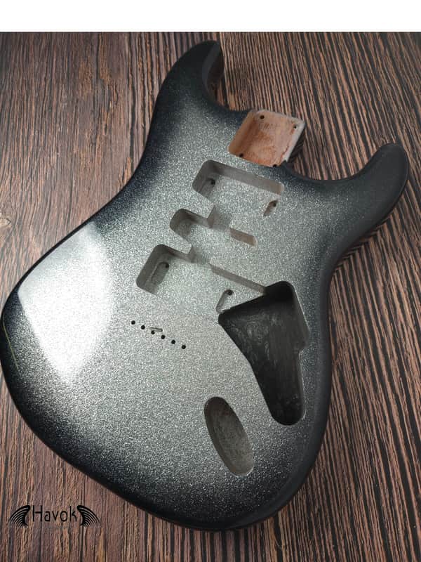 Diamond Burst 2PC ,Mahogany ST S-Style Body High Gloss, Hard Tail, Vintage Part Replacement Gadget, High End Custom S Type Body, image 1
