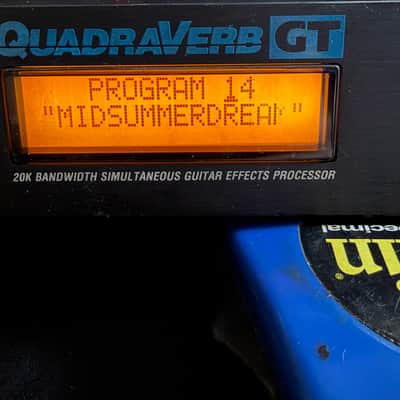 Alesis QuadraVerb GT 20k Bandwidth Simultaneous Guitar Effects Processor 1990s - Black image 3