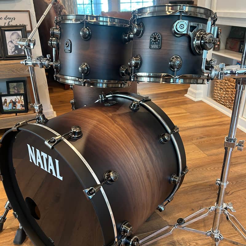 NATAL ORIGINALS WALNUT DRUM KIT, VINTAGE BURST image 1