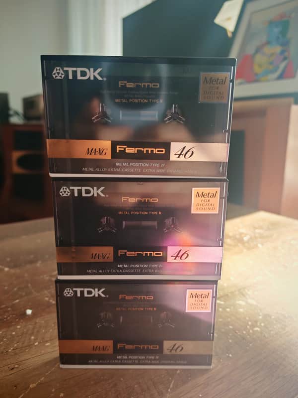 TDK MA-XG 46 Fermo (Type IV) - Made in Japan - 3 brand new units image 1