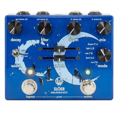 Walrus Audio Slöer Stereo Multi-Texture Reverb - Lollipop Blue image 1