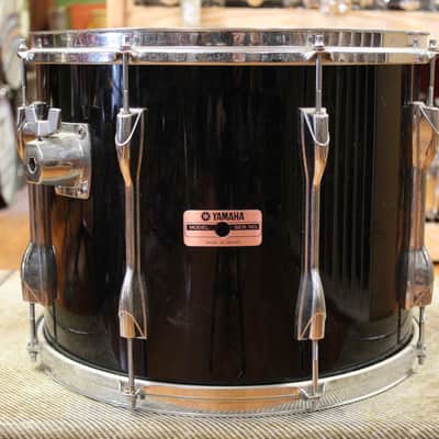1980s Yamaha Recording Custom Outfit in Solid Black 14x22 8x10 8x12 9x13 10x14 12x15 image 14