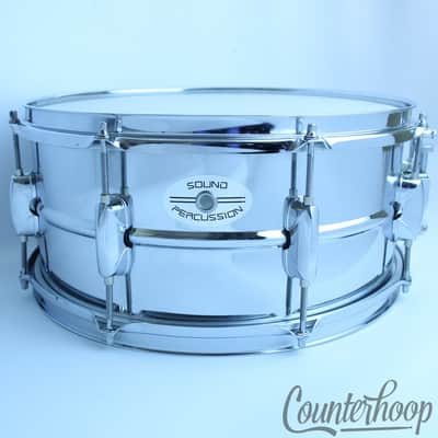 Sound Percussion 14x6.5"Snare Drum 8-Lug Steel Shell Triple Flange Rims+New Head image 1