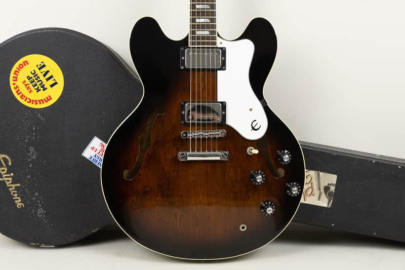 1983 Epiphone Riviera, Antique Sunburst, MIJ - Bonehead Model image 1