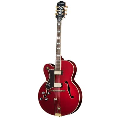 Broadway Hollowbody Left-Handed Electric Guitar Wine Red image 2