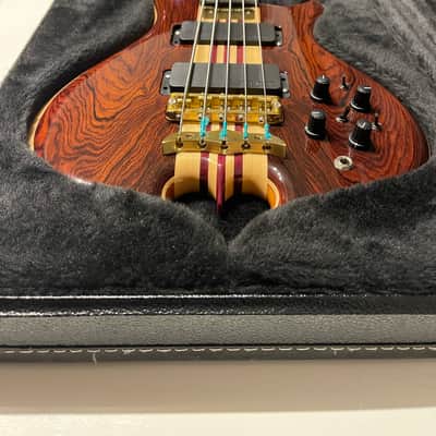 Alembic Signature Deluxe Mark 5 String Bass Guitar Cocobolo image 17