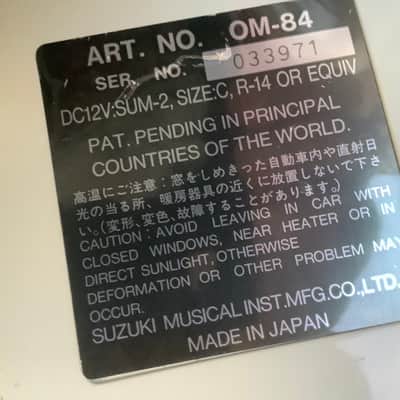 Suzuki OM-84 Omnichord 1984 Original vintage made in Japan / with case image 8