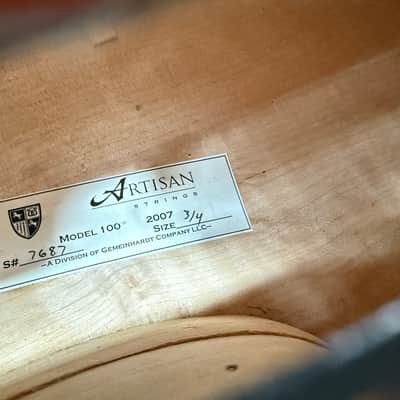 Artisan Model 100 3/4 Cello (2007) w/ Gig Bag - Used, Good Condition image 2