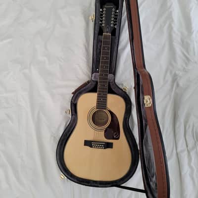 Epiphone Songmaker DR-212 Natural, 2016 w/Epiphone Hard Case image 1