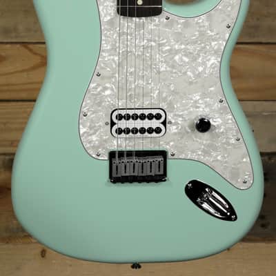 Fender Tom Delonge Stratocaster Electric Guitar Surf Green w/ Gigbag image 2