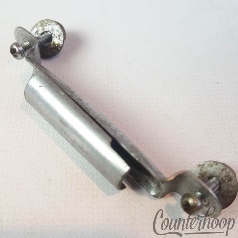 Slingerland Marching Snare Drum Key Holder Mount Nickel Parade Vintage 50s 2 3/8 image 1
