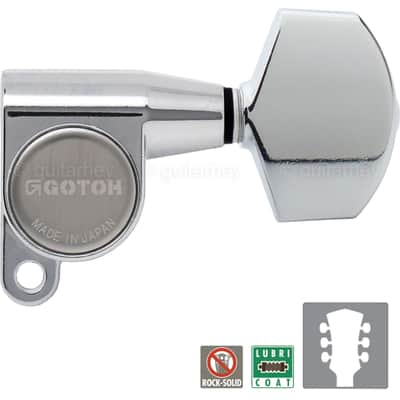 Gotoh SG360-01 Tuners Mini Schaller Style Large Button Set w/ screws 3x3 CHROME image 1
