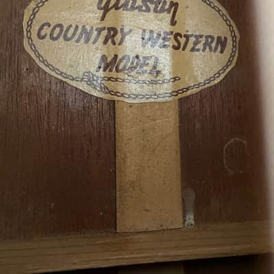 1956 Gibson Country Western with its original case image 10