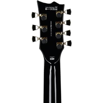 ESP LTD Deluxe EC-1007 Baritone Evertune Electric Guitar, Black image 3