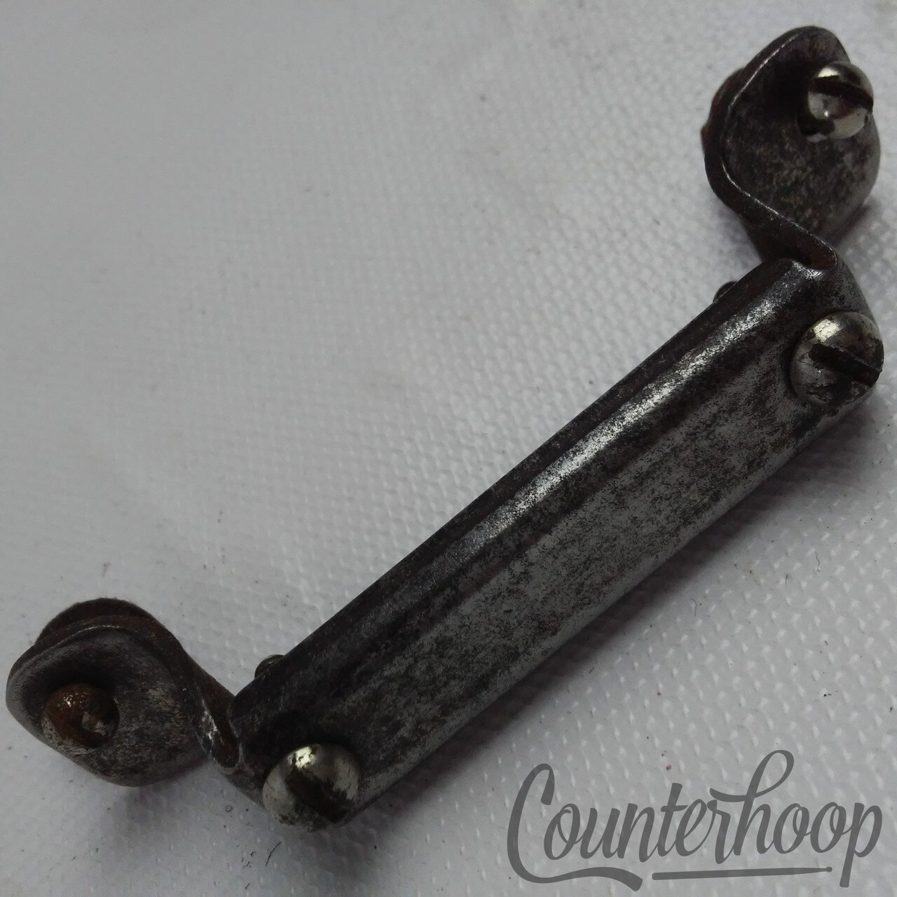 Gretsch Nickel Snare Drum Butt Plate 2 5/8" Wire Guides Vintage Marching Parade — main photograph