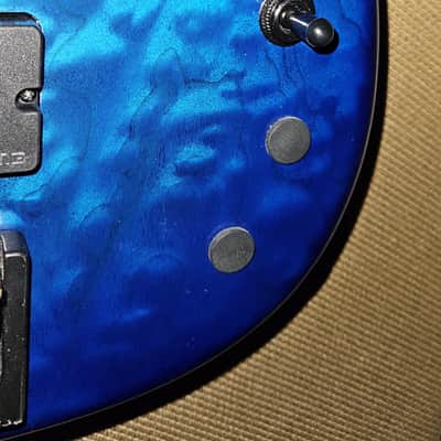 Modulus Quantum 5 Fretless 2007 - Blue Sunburst image 8