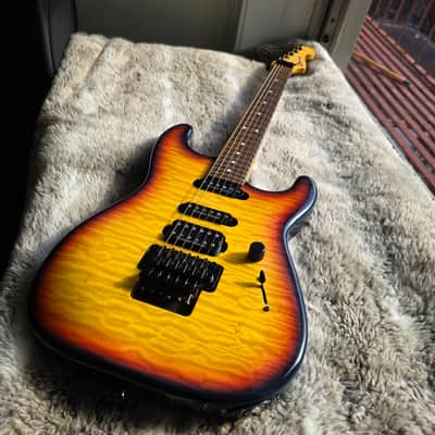 Charvel Pro Mod Wild Card #5 Limited Run San Dimas Japan MIJ MJ Molten Crust Burst w/case image 3