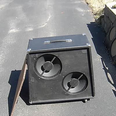 Tone Junkie speaker cabinet with varied baffles, casters image 1