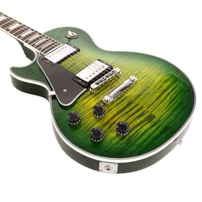 Gibson Custom Shop Les Paul Custom Made 2 Measure Iguana Burst Gloss Left-Handed image 8