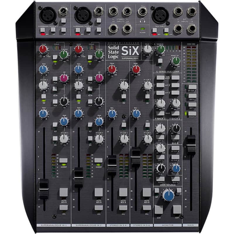 Solid State Logic SiX 6-Channel SuperAnalogue Desktop Mini Mixer 729750X2 image 1