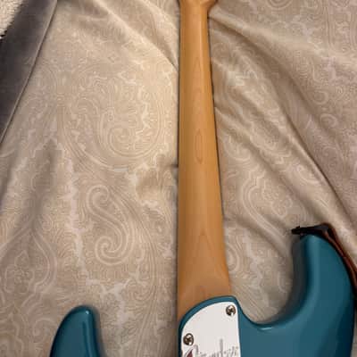 Fender 2018 Elite Stratocaster Ebony finger board 2018 - Ocean turquoise metallic image 3