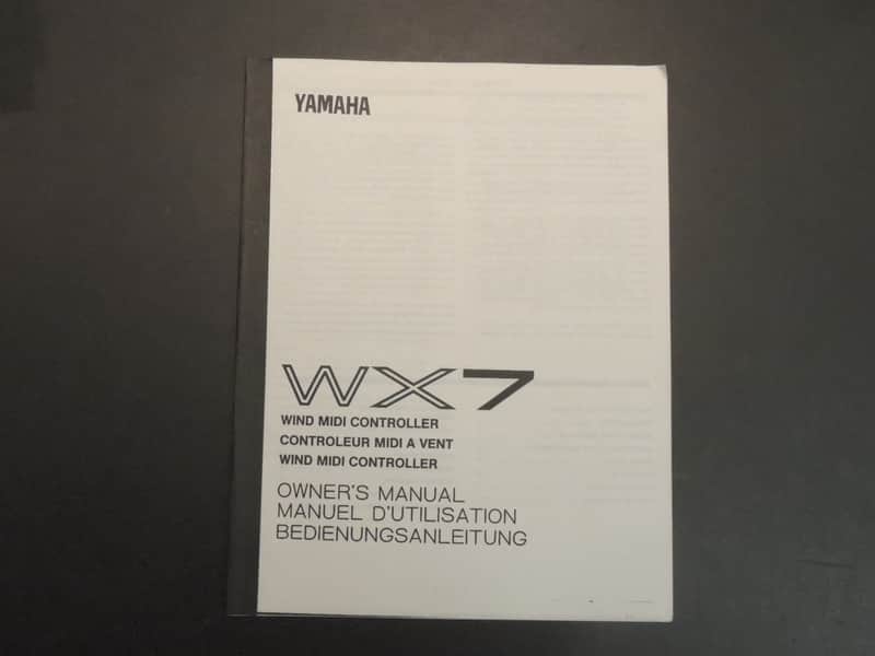 Immagine Yamaha WX7 Owner's Manual [Three Wave Music] - 1