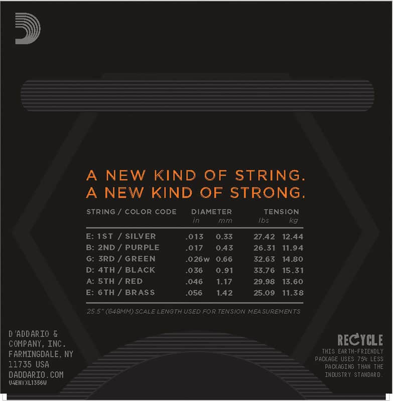 D'Addario NYXL1356W Nickel Wound Electric Guitar Strings, Medium Gauge with Wound 3rd image 3