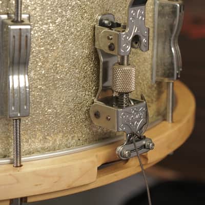 Ludwig 6.5x14" Symphonic Snare Drum - 1960s Silver Sparkle image 4